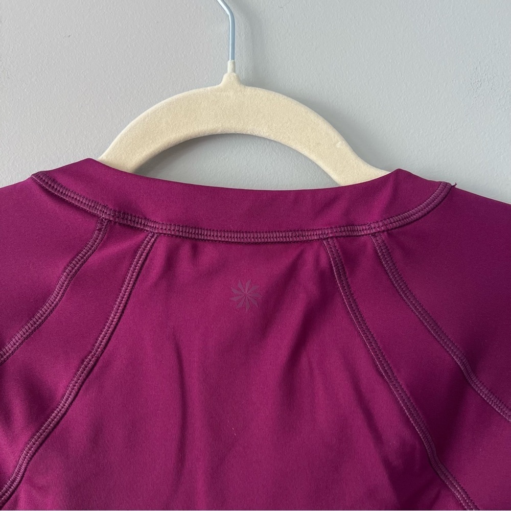 Athleta Sun Shield One Piece Rashguard Swimsuit | Purple | Size Medium Tall - Picture 6 of 9